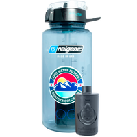 Epic Nalgene OG | Water Filtration Bottle in Smoke Grey w/ Covered Lid